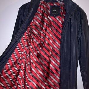 JLC NewYork navy blue rain jacket